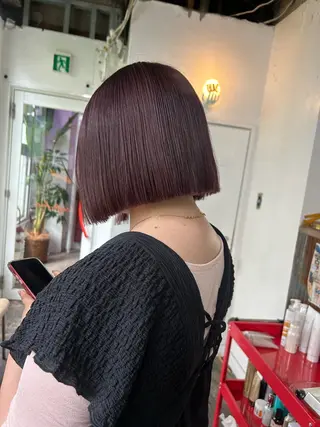 ミディアム カラー maho/垢抜け カラーパーマのヘアスタイル
