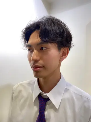 ショート パーマ メンズ ナルカワ アユミのヘアスタイル