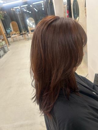 セミロング カラー SiLO Yukinaのヘアスタイル