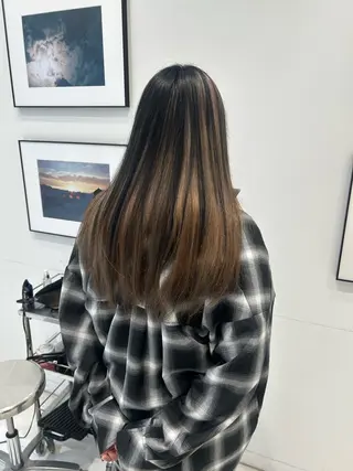ロング カラー 大長 広菜のヘアスタイル