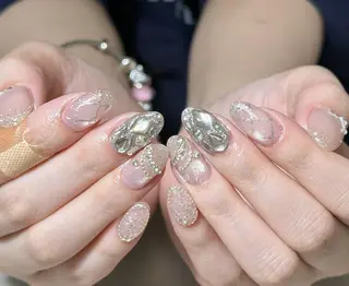 ネイル By moonネイル 🌷ワンホン/韓国風のネイルデザイン