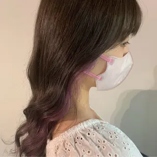 セミロング カラー レイヤー/ヘアセット 💐nao.のヘアスタイル