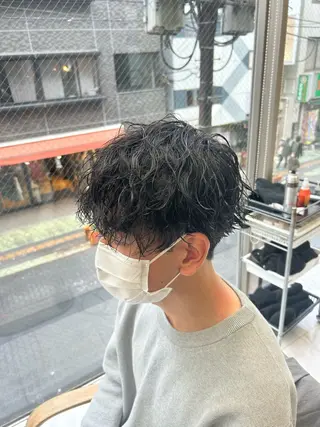 ショート パーマ メンズ メンズパーマ 💈後閑和真💈のヘアスタイル