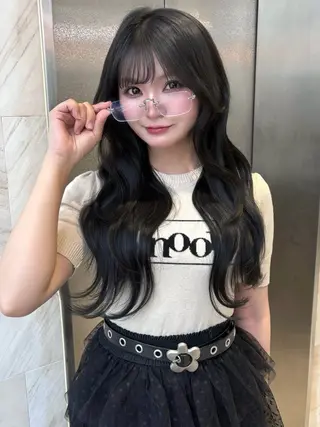ロング カラー 透明感カラー Nau🎀のヘアスタイル