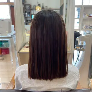 セミロング 梶谷 和希のヘアスタイル
