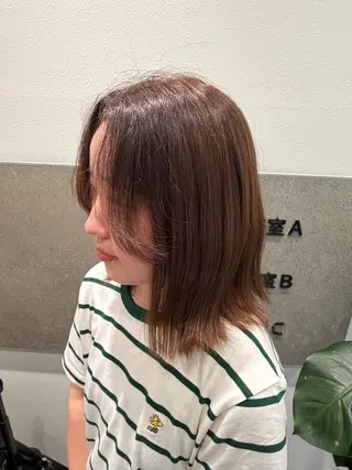 ミディアム 🎀みゆ 髪質改善 艶カラー🎀のヘアスタイル