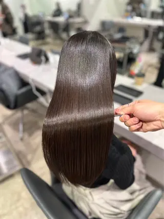 ロング 【ヤバ髪から美髪へ】 縮毛矯正特化アチワのヘアスタイル