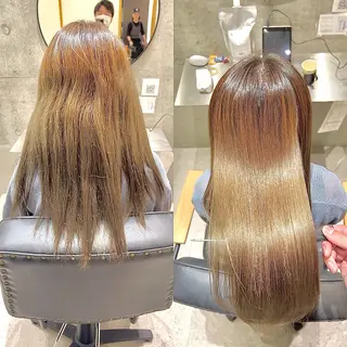 ロング パーマ 乾かすだけでまとまる 髪質改善✨のヘアスタイル