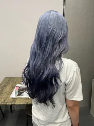 ロング カラー 難波 海のヘアスタイル