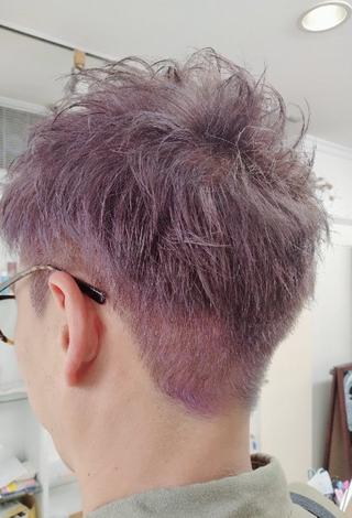 ショート メンズ カラー 森長 咲子のヘアスタイル