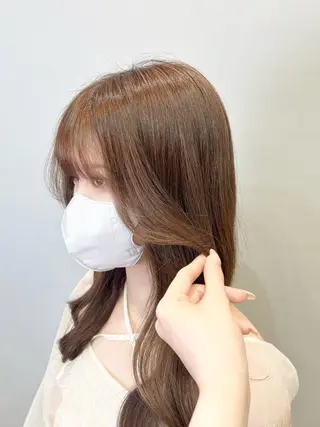 ロング カラー 松本 沙良のヘアスタイル