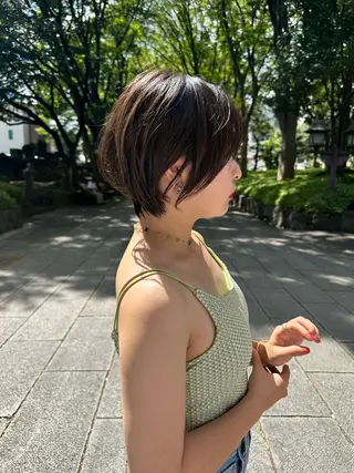 ショート 縮毛矯正/レイヤー taiga🧡のヘアスタイル