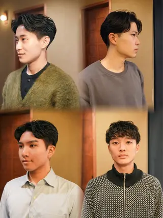 パーマ メンズ メンズショート タチカワユウキのヘアスタイル