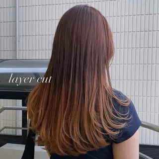 ロング カラー 似合わせカットカラー ・パ—マ✨ちえのヘアスタイル