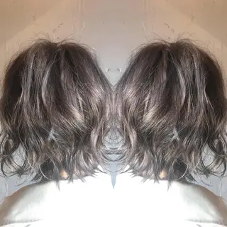 ショート カラー レイヤー/大人メンズ パーマ🌀 平島拓也のヘアスタイル