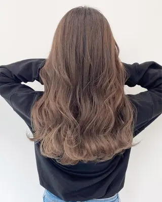 ロング カラー レイヤーカット 赤み消し　店長/大和のヘアスタイル