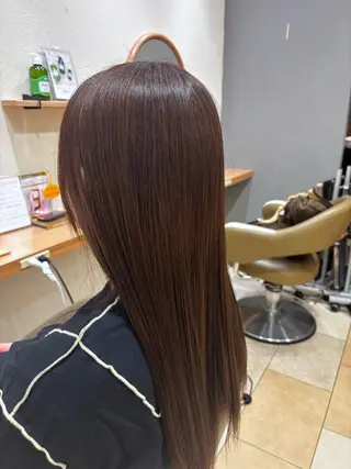 ロング カラー 工藤 榛透のヘアスタイル