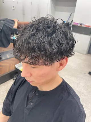 パーマ メンズ 京都河原町 メンズパーマ助川龍哉のヘアスタイル