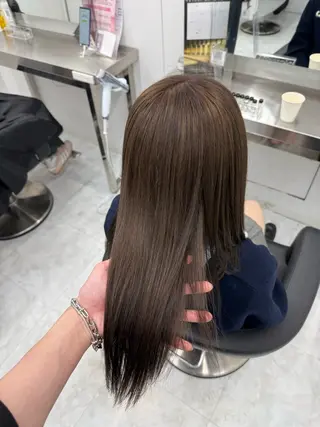 ロング カラー 中韓レイヤー/ ブラウン🤎はやとのヘアスタイル