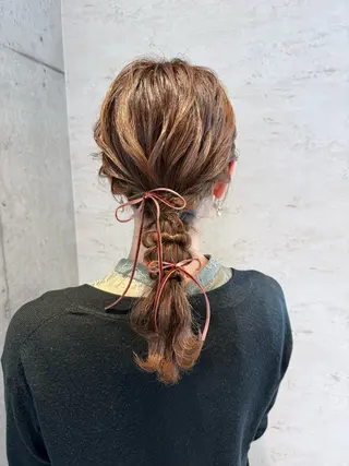 ヘアアレンジ はやしほのか| ヘアセット×カラーのヘアスタイル
