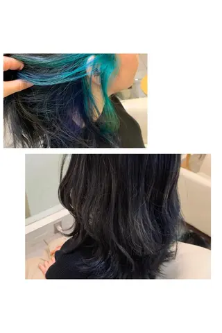 ミディアム カラー 金村 綾芽のヘアスタイル