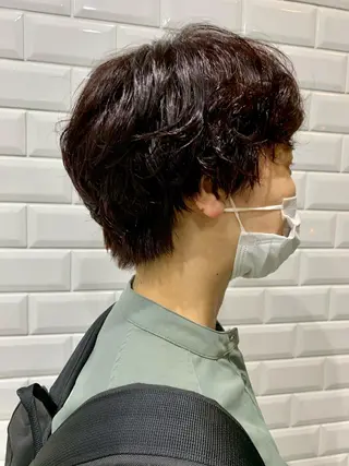 ショート カラー パーマ appiis 柳田葵　横浜のヘアスタイル