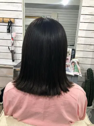 ミディアム カラー ヘアアレンジ 🦋美髪／エクステ 🦋アベイクミのヘアスタイル