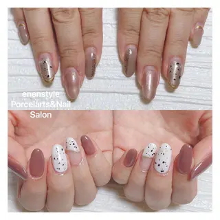ミディアム ネイル 🐾enen style 🐾のネイルデザイン