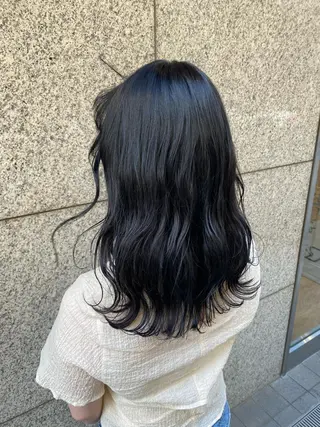 ロング メンズ縮毛矯正 ニュアンスパーマのヘアスタイル
