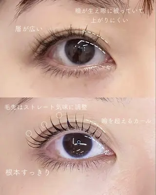 マツエク・マツパ waka eyelashのマツエク・マツパデザイン