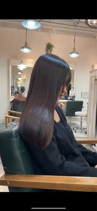 ロング 熊崎 樹のヘアスタイル