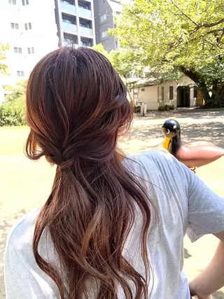 セミロング ヘアアレンジ マツエク・マツパ まつげと眉 Meliaのマツエク・マツパデザイン
