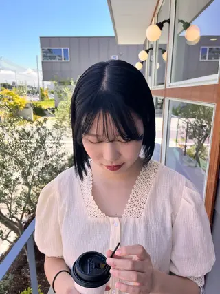ロング カラー 吉水 果穂のヘアスタイル