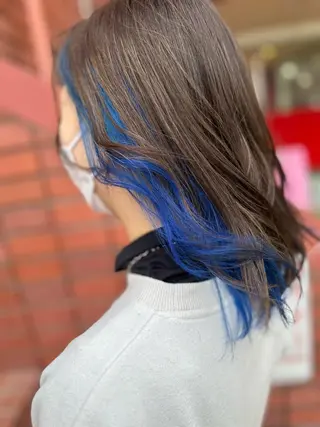 ミディアム カラー 横山 千春のヘアスタイル