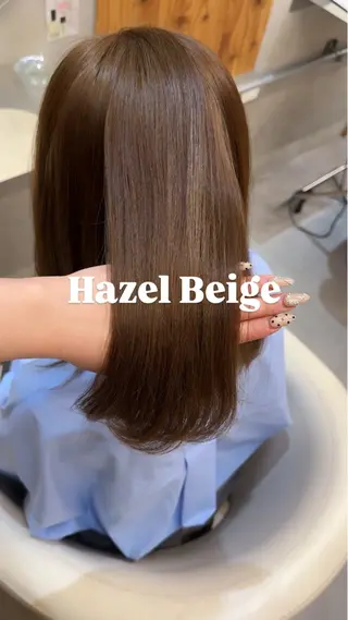 🌙ヘーゼルベージュ レイヤーカット🌙のヘアスタイル