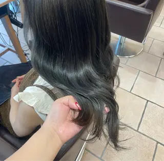 ロング カラー 顔周りレイヤー☆ スパ☆石上遥楓のヘアスタイル