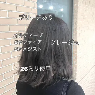 ミディアム カラー パーマ ヘアアレンジ メンズ キッズ ネイル マツエク・マツパ サロンドミルク 渋谷高比良のヘアスタイル