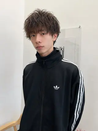 ショート パーマ メンズ keshiki 大名のヘアスタイル