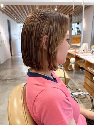 ミディアム 透明感カラー☘️ /meiのヘアスタイル