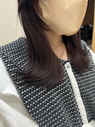 ミディアム カラー 外国人対応 佐久間のヘアスタイル