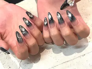 ネイル 韓国/ワンホン/長さ 出しつけ放題🎀のネイルデザイン
