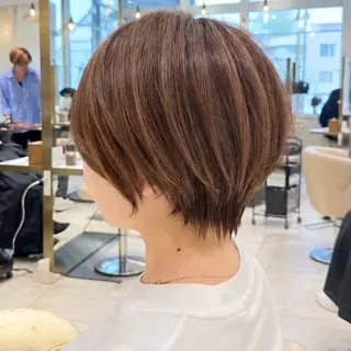 ショート 🍯無料の小顔 ショート/みゆ🍯のヘアスタイル