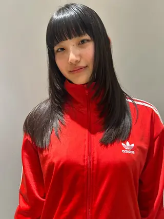 ミディアム 藤原 直希のヘアスタイル