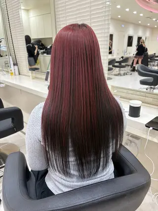 セミロング カラー ヘアアレンジ 💟RINNA 艶カラー💟のヘアスタイル
