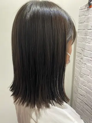 ミディアム シムラ カイゲンのヘアスタイル