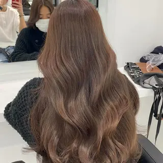 ロング カラー ヘアアレンジ 🫧モテる💗ダメー ジレスハイトーン🫧のヘアスタイル