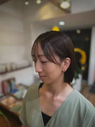 ショート カラー KAKERU/ボブ/ ショート/パーマ🌱のヘアスタイル