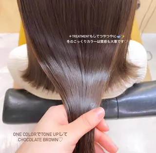 カラー mizuki/ピンク ベージュ.レイヤーのヘアスタイル