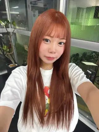ロング 桝田 友美のヘアスタイル