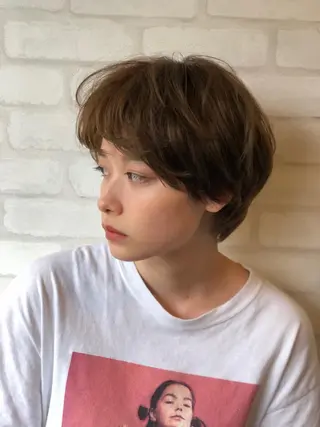 ミディアム カラー パーマ ヘアアレンジ メンズ キッズ ネイル マツエク・マツパ premier modelsのヘアスタイル